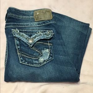 Silver Jeans Tuesday Mid Baby Boot Jeans W28/L33